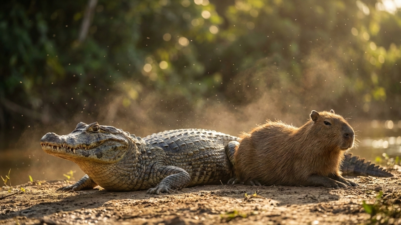 Descubra como a biologia e o calor ditam a paz entre predador e presa.
