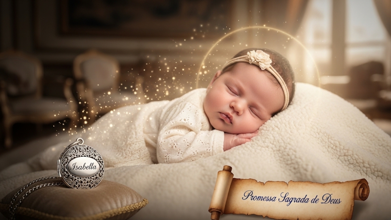 O jeito de batizar a menina com o nome que significa "promessa de Deus" e tem a suavidade de uma tarde na Toscana ç