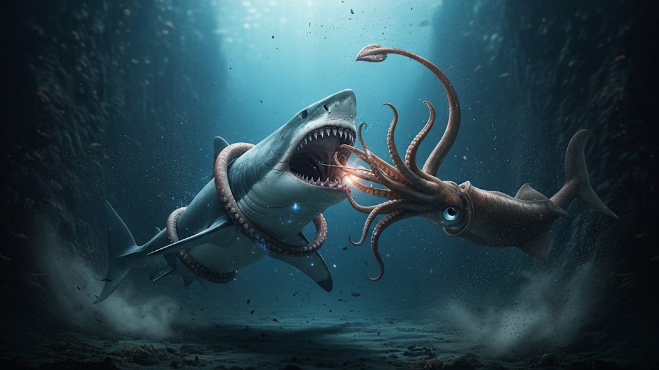 Descubra quem dominaria as profundezas em um confronto épico de força bruta e inteligência tática.