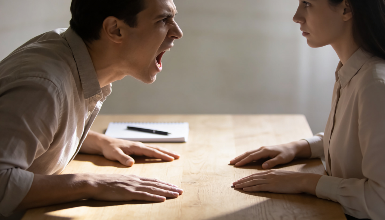 Quando uma pessoa grita, ela espera uma reação proporcional