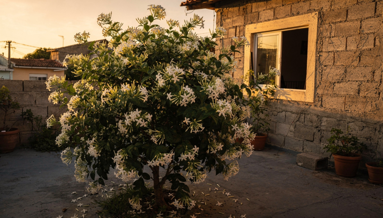 A presença da Cestrum nocturnum no ambiente doméstico vai muito além da estética,