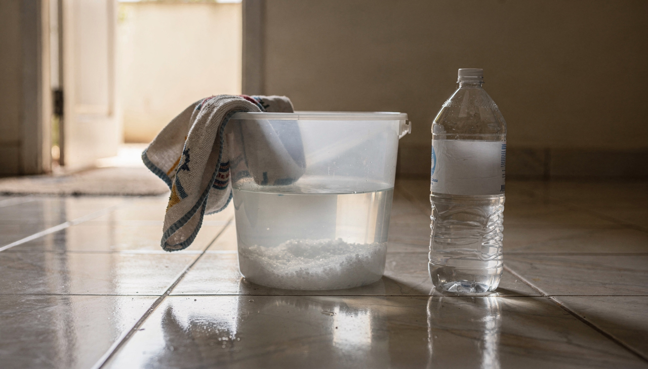 A limpeza energética com sal grosso e vinagre consiste em rituais domésticos