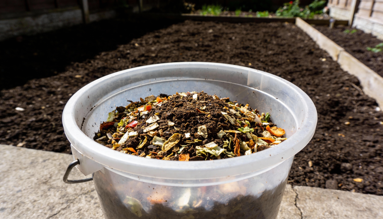 O adubo caseiro com restos de cozinha é um tipo de fertilizante orgânico