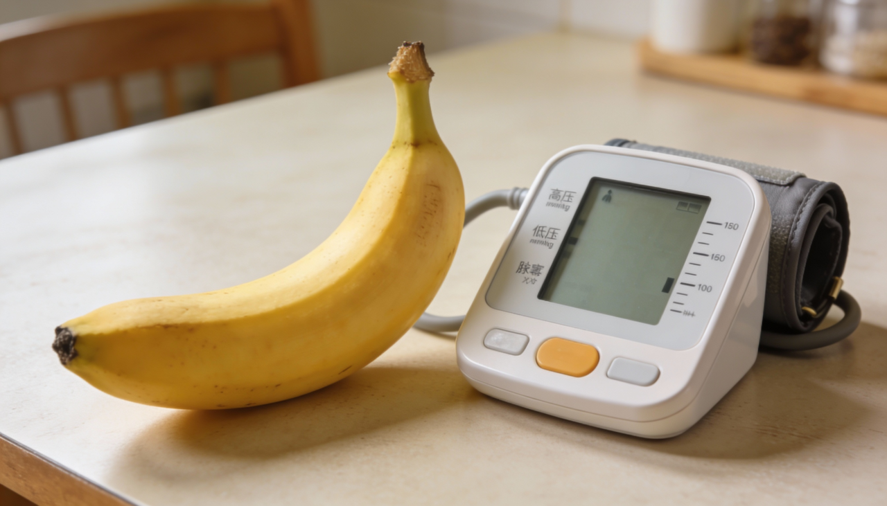 O papel da banana na redução da pressão arterial envolve mecanismos relacionados ao potássio e a outros componentes