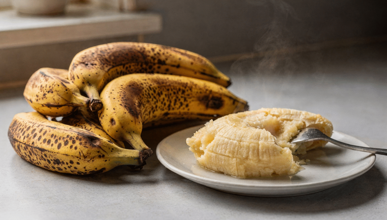 O ponto de maturação da banana-da-terra é o fator mais importante para o resultado final do purê