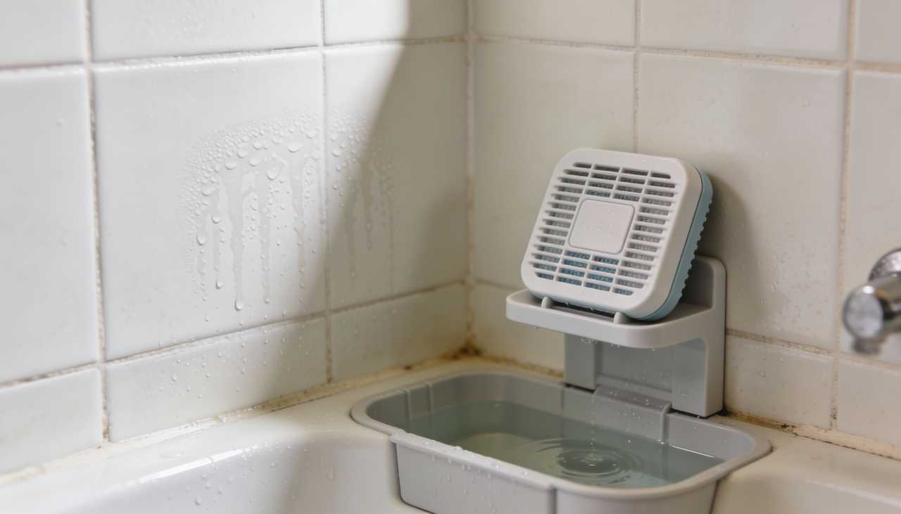 O comprimido desumidificador é feito de material absorvente