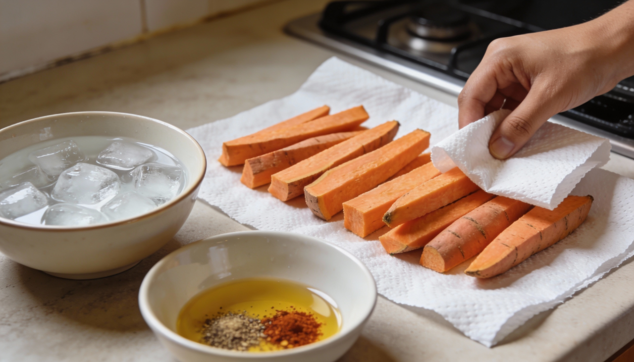 Falta de óleo suficiente também deixa batatas secas e duras em vez de crocantes e saborosas