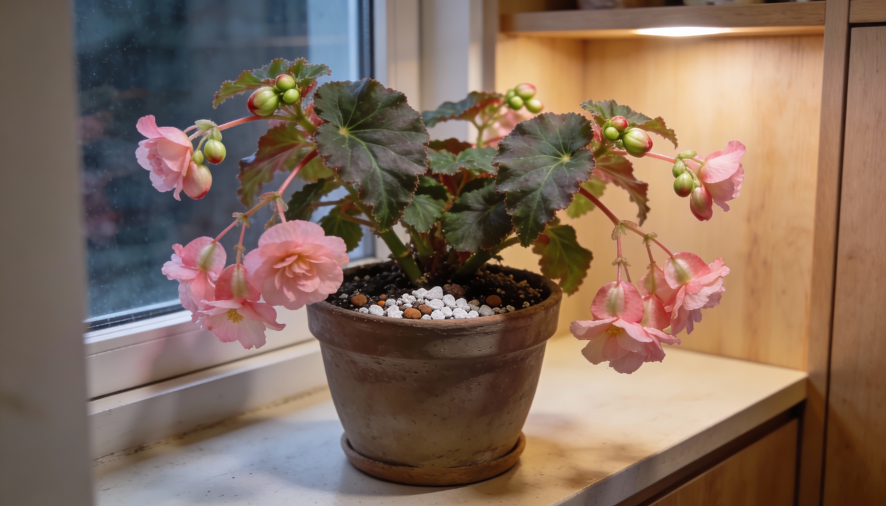 A begônia possui sistema radicular compacto