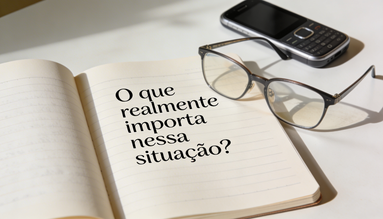 Algumas expressões demonstram que a pessoa está refletindo antes de agir