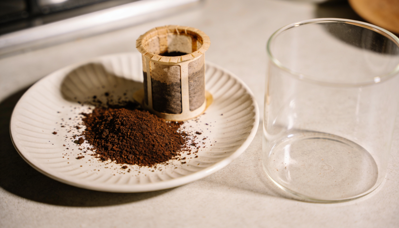 O café possui propriedades naturais que ajudam a neutralizar moléculas de odor presentes no ar