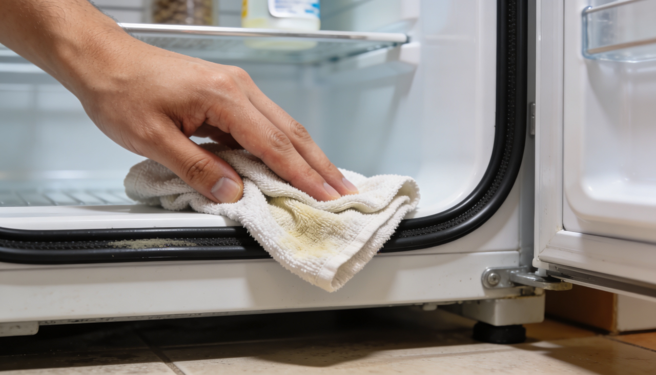 Quando a borracha já apresenta manchas mais visíveis ou cheiro desagradável