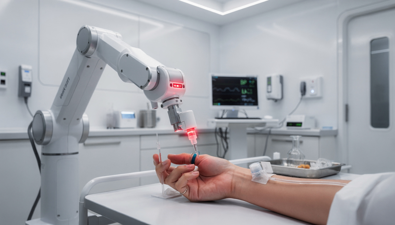 A nova tecnologia utiliza mapeamento infravermelho para localizar vasos sanguíneos com precisão milimétrica