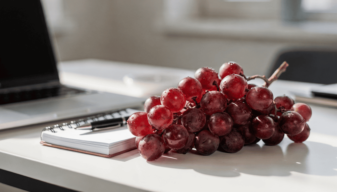 O consumo de frutas do gênero Vitis vinifera oferece uma carga imediata de antioxidantes