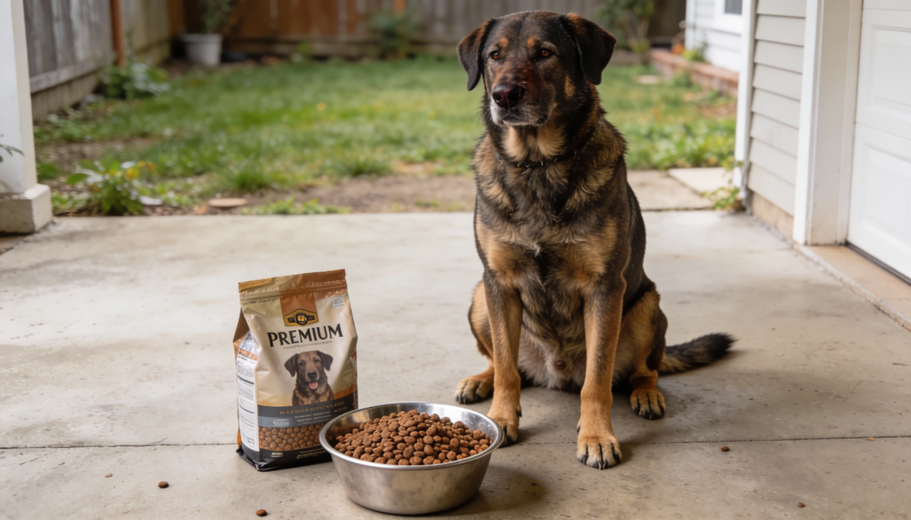 A alimentação representa a maior parcela dos gastos contínuos, visto que cães maiores consomem quantidades expressivas de ração