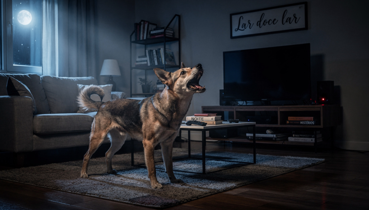 o latido noturno pode estar relacionado à ansiedade ou ao acúmulo de energia