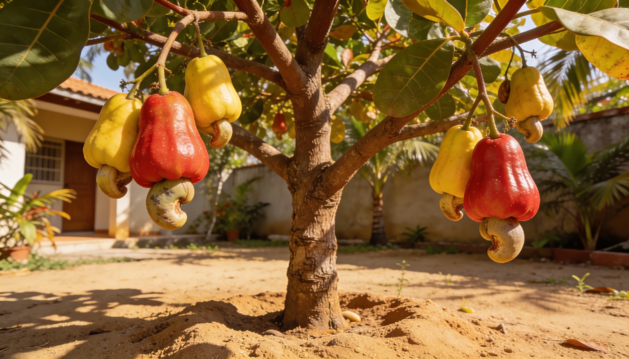O solo ideal para o cajueiro deve ser arenoso e possuir uma excelente drenagem