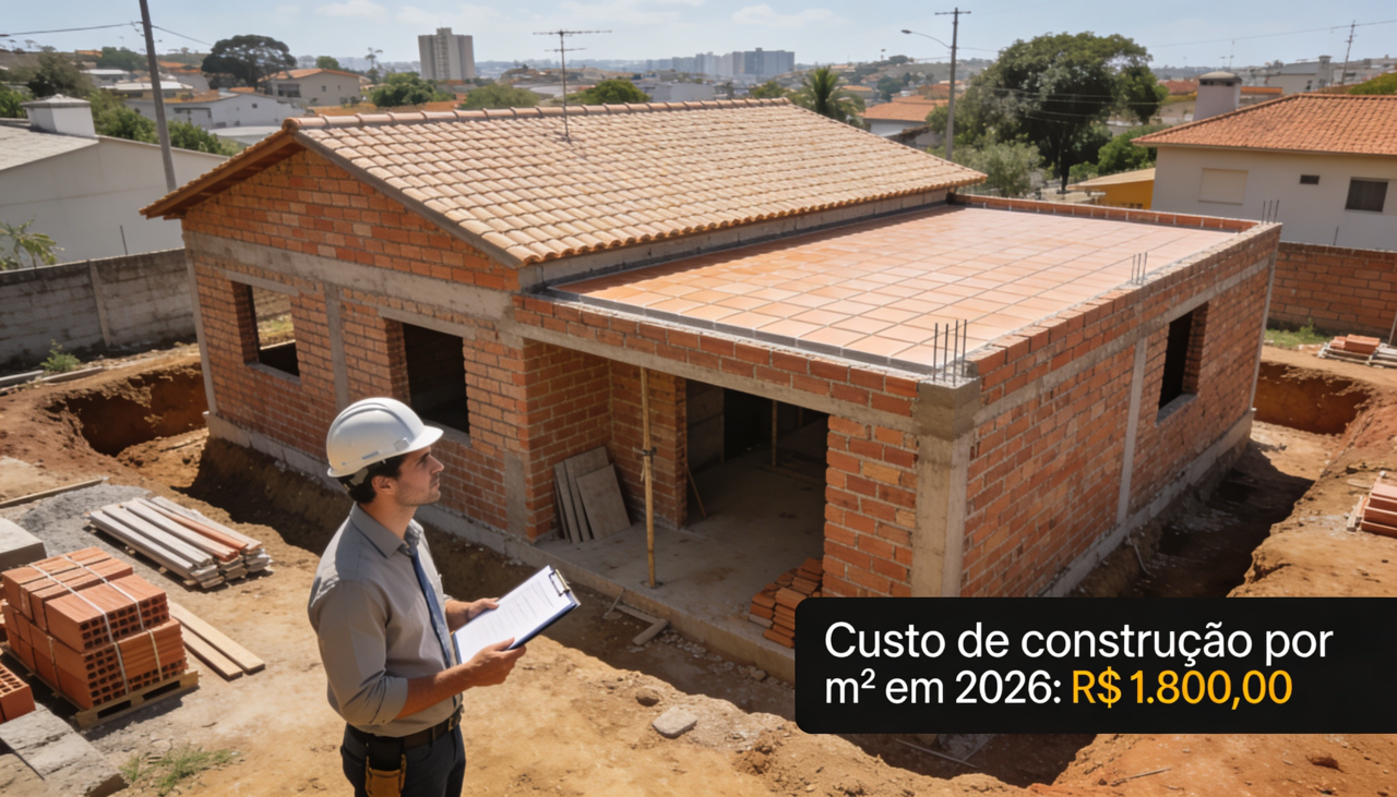 O valor por m² serve como referência para planejar o orçamento e comparar opções