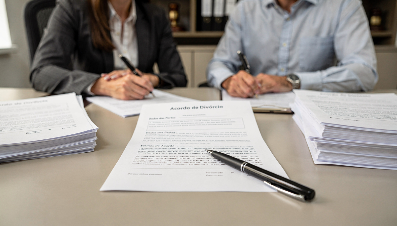 a legislação permite que o divórcio seja realizado mesmo sem a divisão imediata dos bens