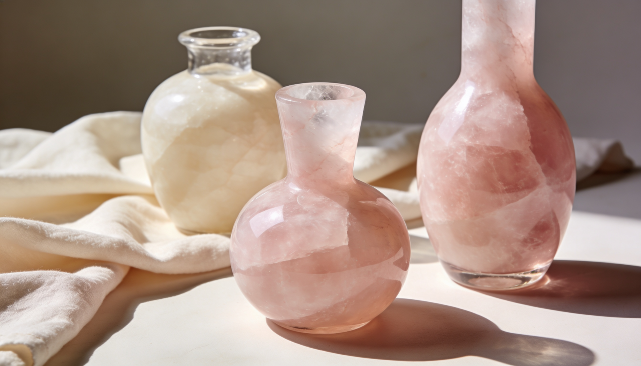 o rosa quartzo é associado à ternura