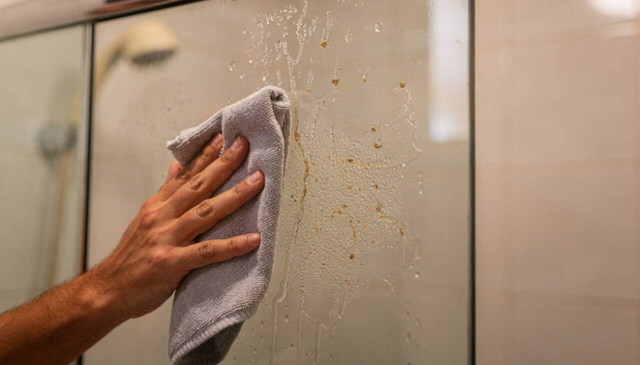 Mistura de vinagre com água quente faz o box voltar a brilhar sem esforço