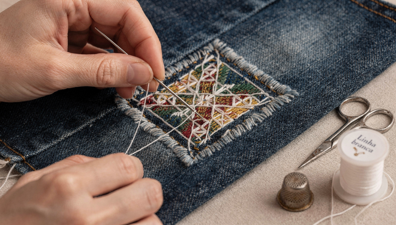 O Sashiko é uma antiga técnica de bordado japonês
