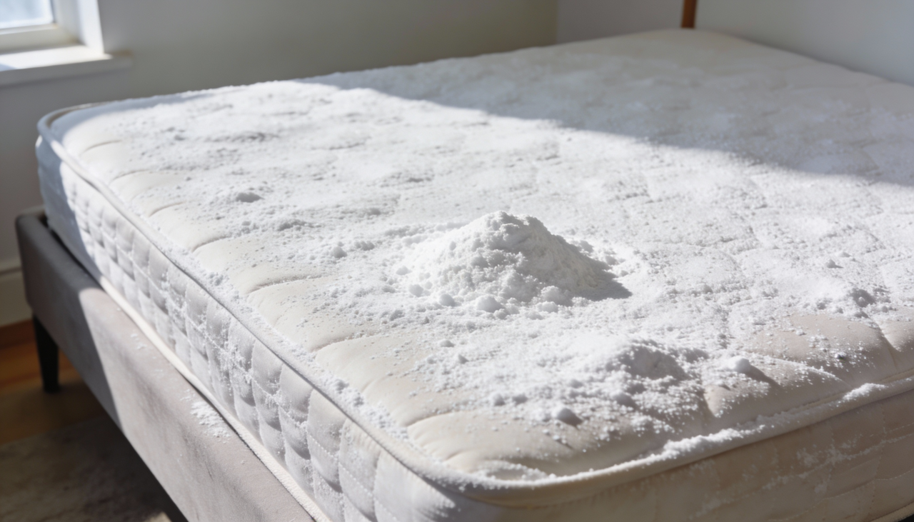 você precisará apenas de bicarbonato de sódio e um aspirador de pó potente para remover as impurezas