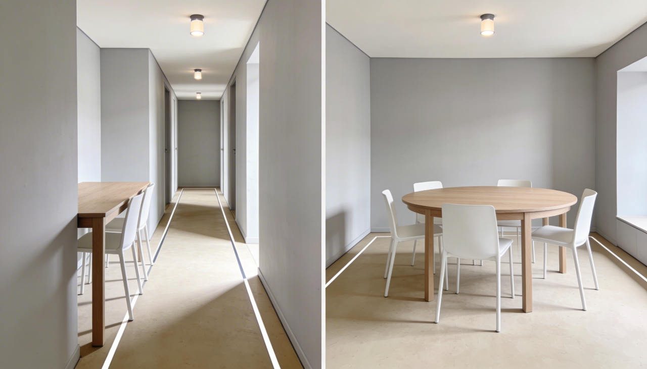 A mesa de jantar redonda ganhou força em um cenário de moradias menores e espaços integrados