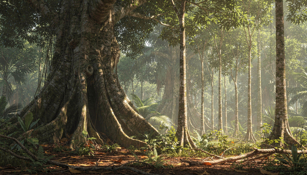 A estabilidade ambiental de uma floresta densa depende diretamente da robustez de sua vegetação