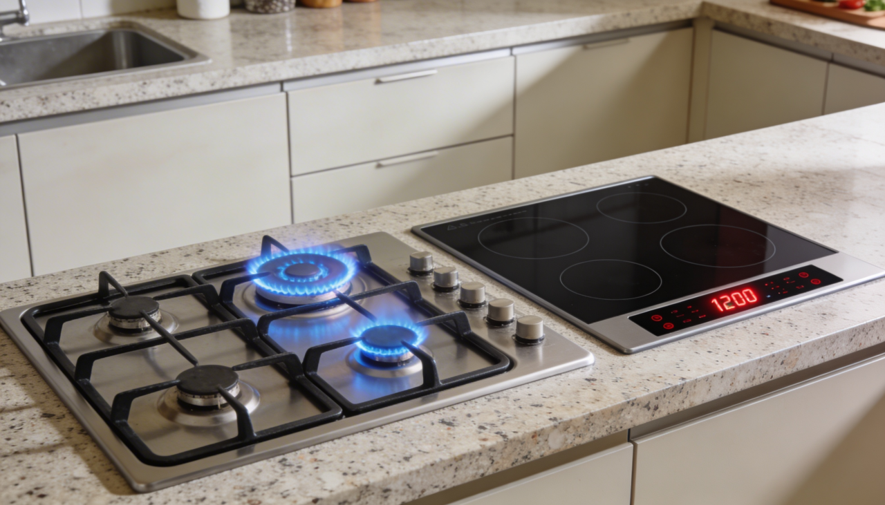 O ponto central na comparação entre cooktop tradicional (geralmente a gás) e fogão por indução é a economia total