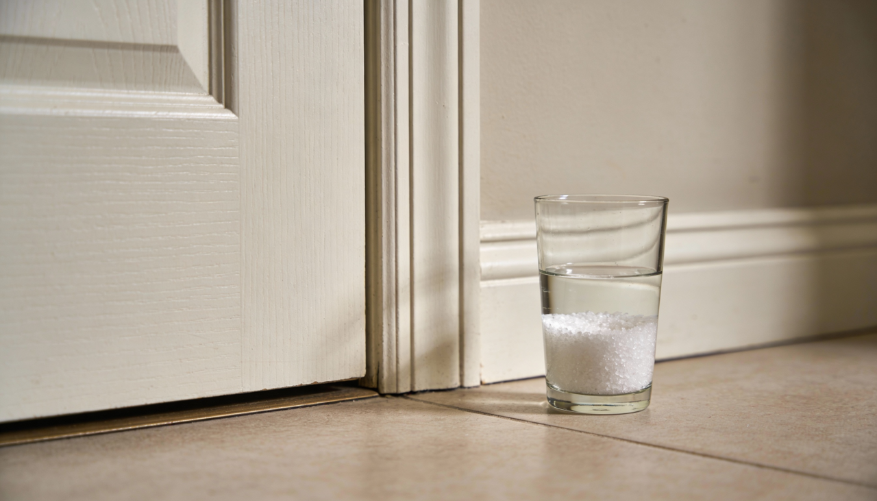 De forma geral, o sal grosso atrás da porta é visto como um símboo de proteção