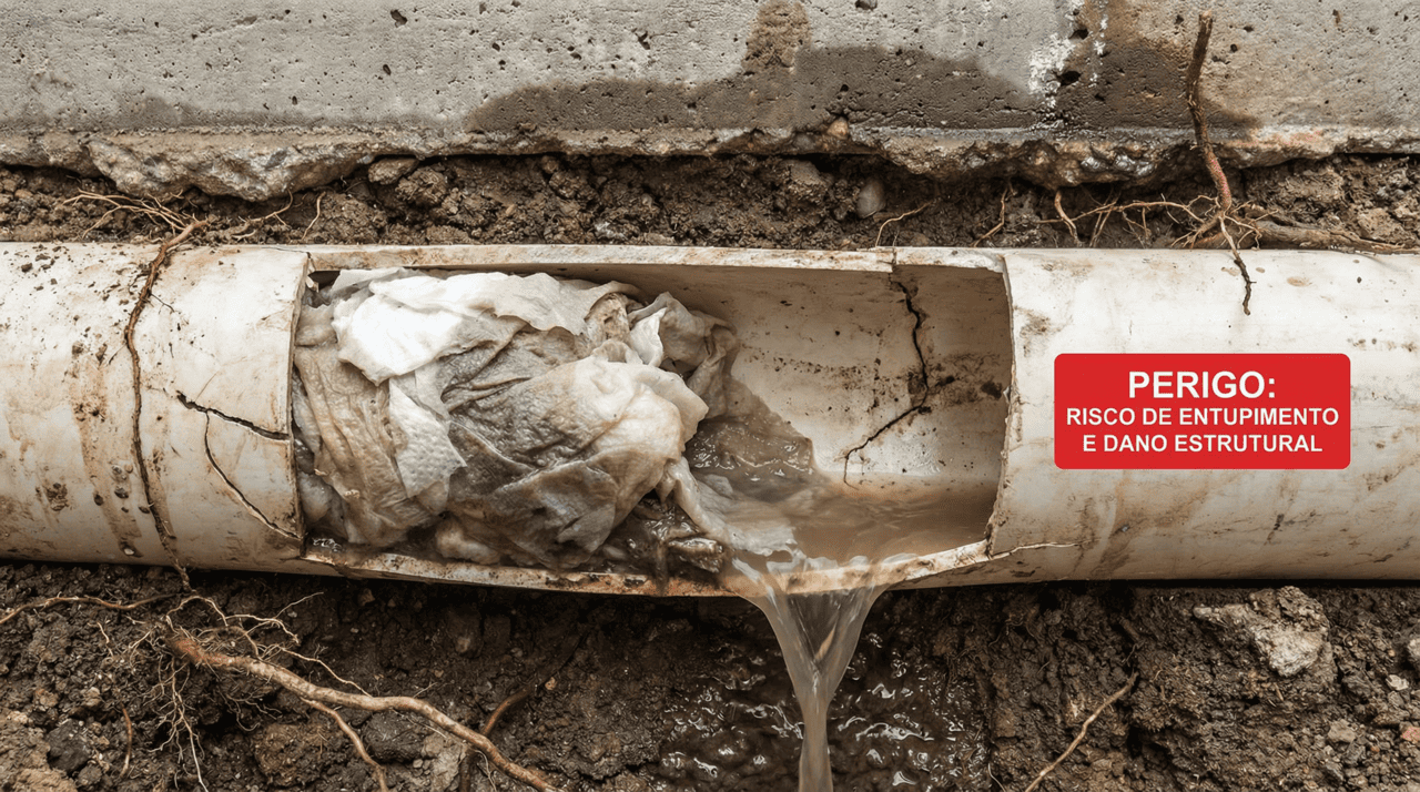 O vaso começa a demorar mais para esvaziar após a descarga