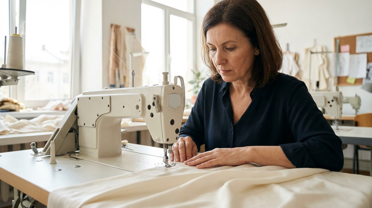 A configuração correta do equipamento é o primeiro passo para evitar que agulhas grossas puxem os fios delicados da trama durante todo o processo