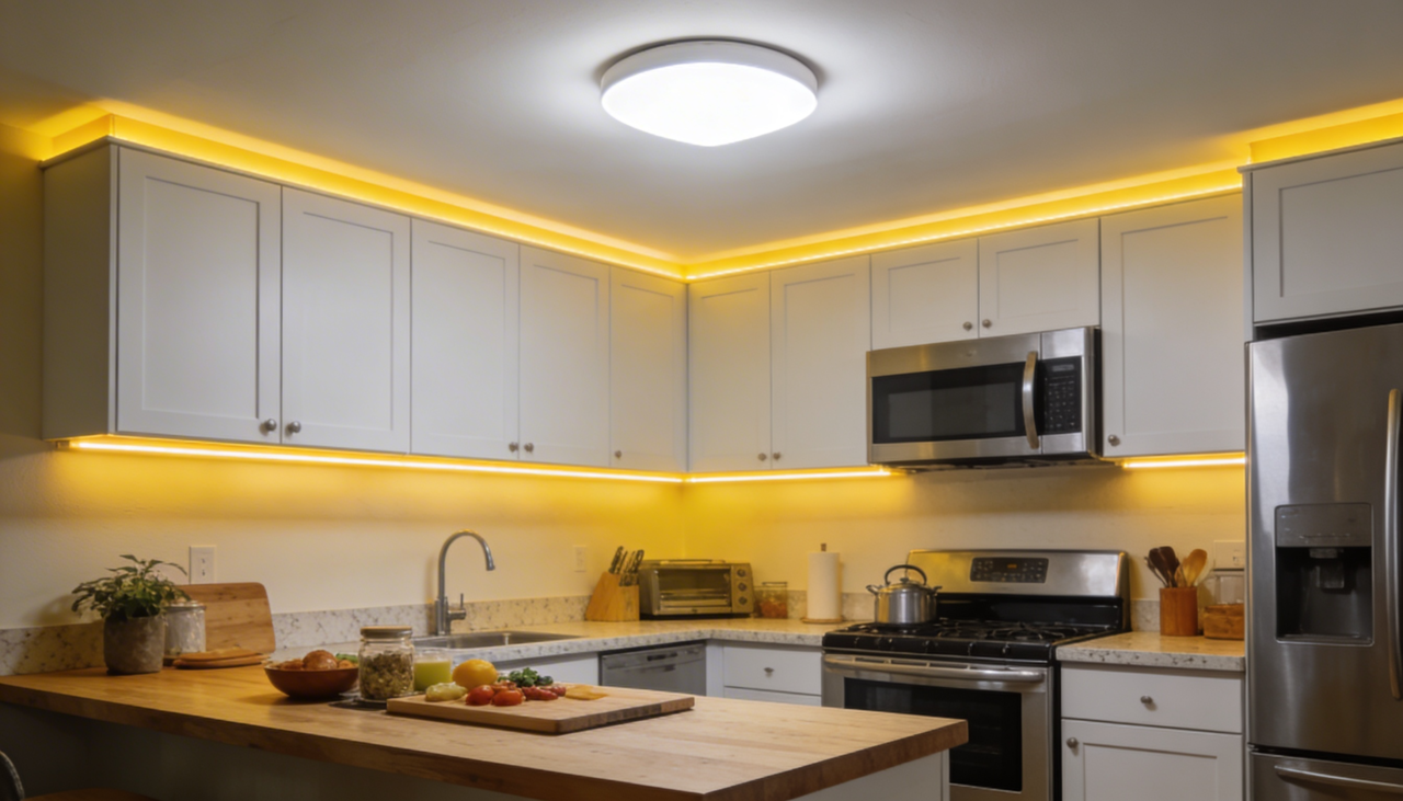 Ao analisar iluminação amarela x iluminação branca, a função do cômodo é o principal critério