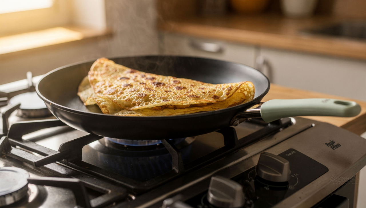 A união da goma com o ovo cria uma estrutura alimentar de baixo índice glicêmico