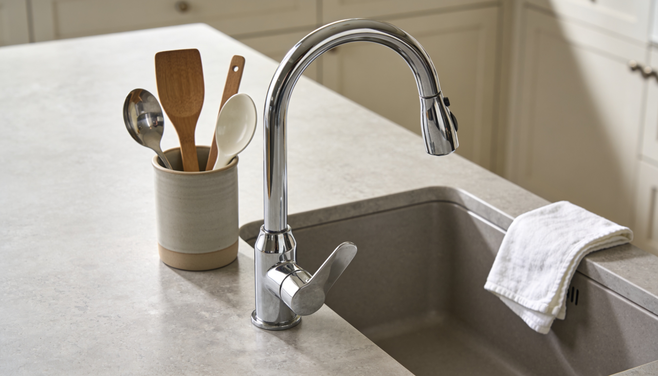 O principal concorrente do granito nas cozinhas atuais é a superfície de quartzo