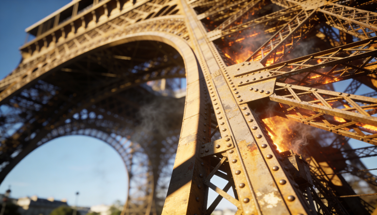 A expansão térmica é o motivo principal para que esse gigante de metal sofra alterações em sua altura total