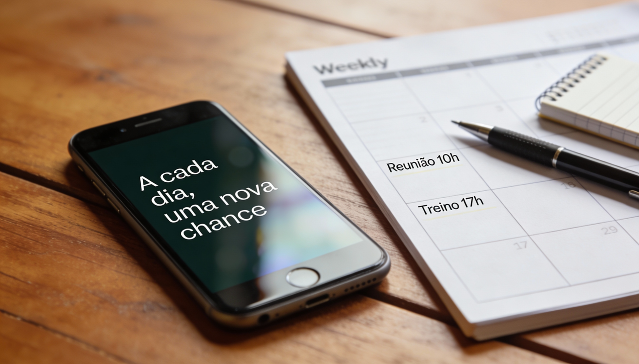 O hábito de escolher uma frase para abrir a semana não está ligado a fórmulas mágicas