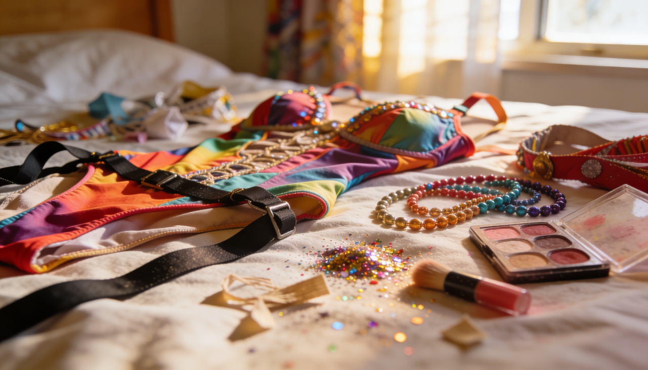 A fantasia improvisada parte da ideia de usar o que já existe no armário