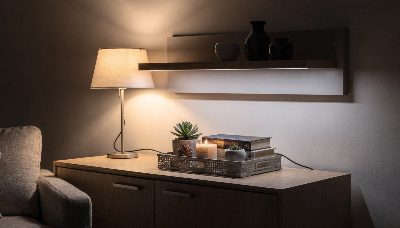 Para transformar o visual da sua sala, o primeiro passo envolve a despersonalização e a limpeza visual profunda de cada canto