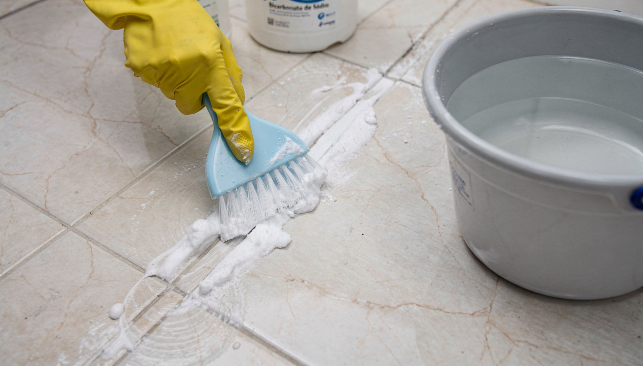 Para clarear o rejunte com o mínimo de esforço, o ponto central é combinar o produto certo com o tempo de ação adequado