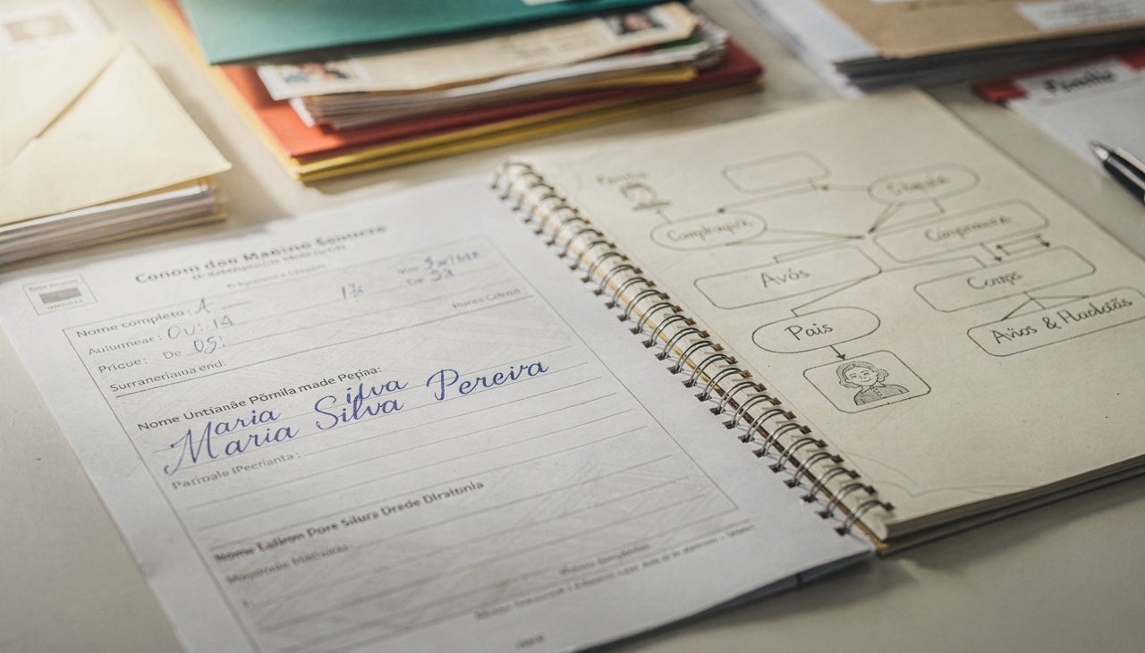 O uso de nomes do meio atua como uma ponte segura para transportar o sobrenome materno