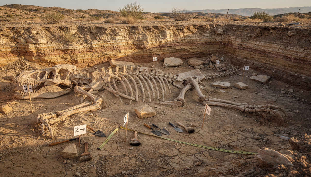 Os locais de alimentação preservados pelo tempo funcionam como uma fotografia instantânea de um ecossistema voraz