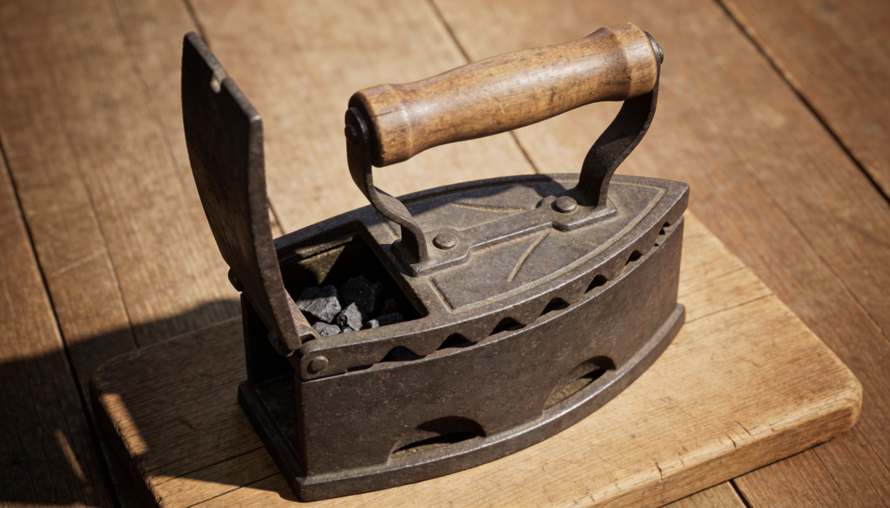 Os primeiros ferros usados em larga escala eram de ferro fundido