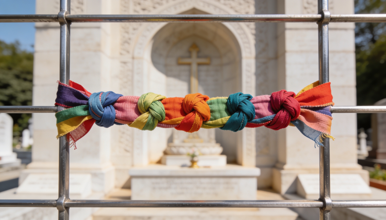 A simpatia da fita com nós integra o universo das práticas populares brasileiras