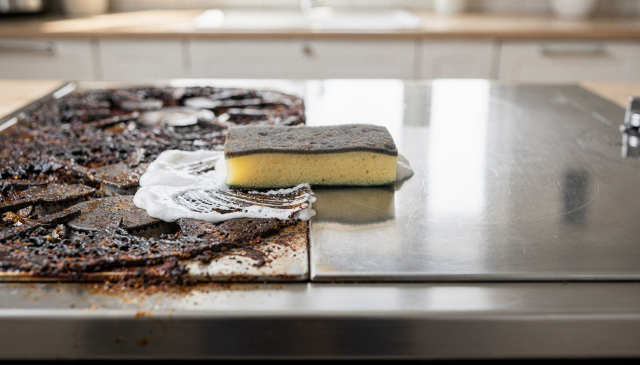 O grande trunfo deste desengordurante caseiro está na combinação inteligente de ingredientes