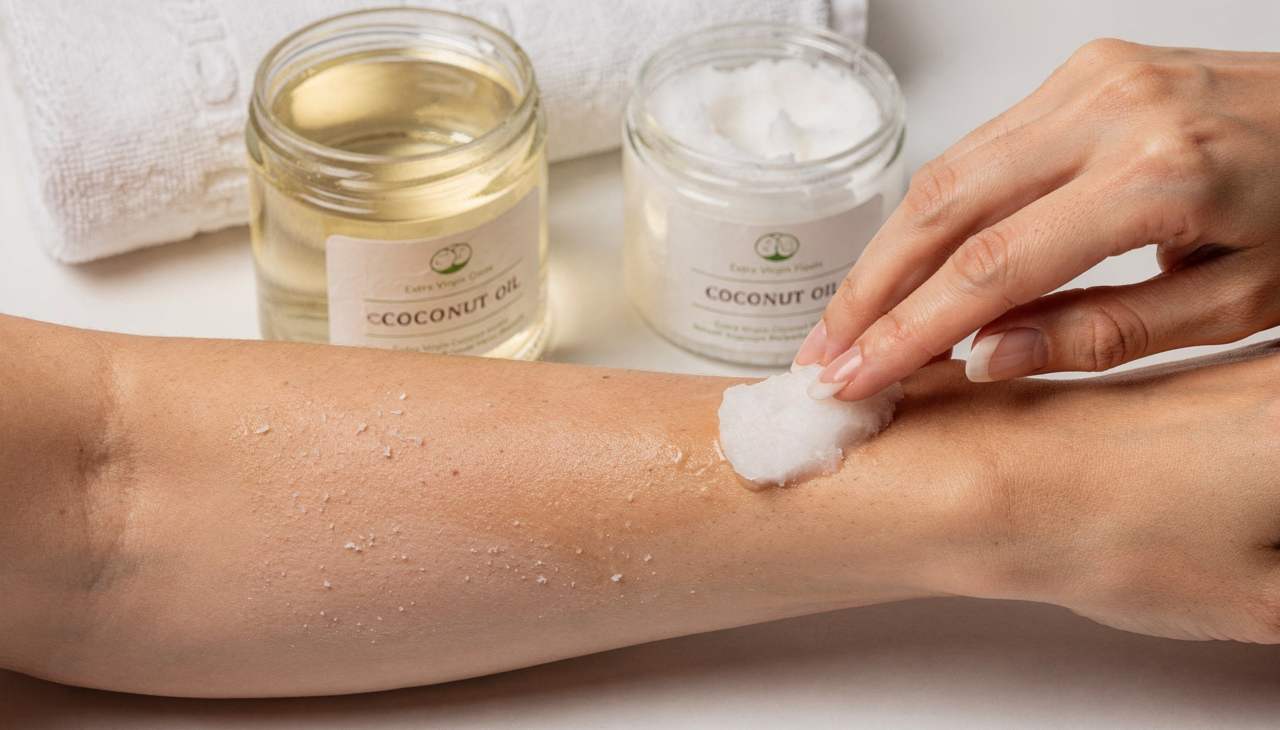 O óleo de coco atua como um selante natural