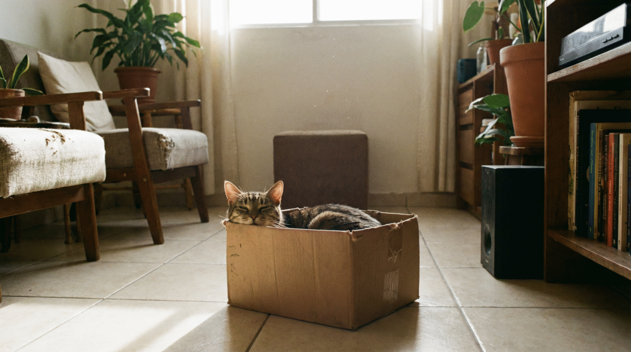 A etologia felina estuda os padrões naturais de comportamento e revela que o confinamento traz uma sensação de proteção inigualável para os animais