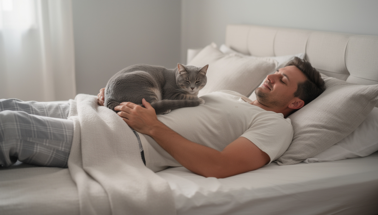 Quando o felino procura a barriga como “cama”, indica que enxerga aquele espaço como um local seguro