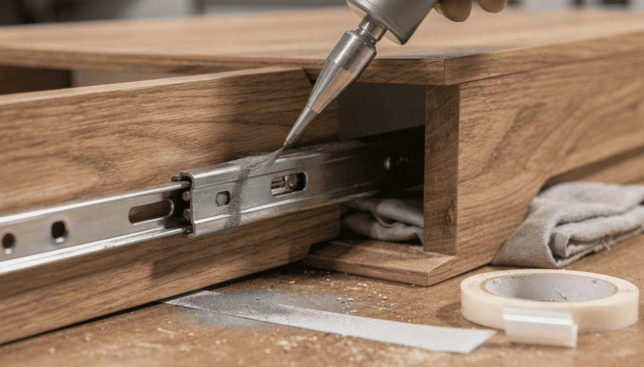 O acúmulo de poeira e a oxidação natural dos componentes metálicos são os principais responsáveis pelos ruídos indesejados nas portas de madeira