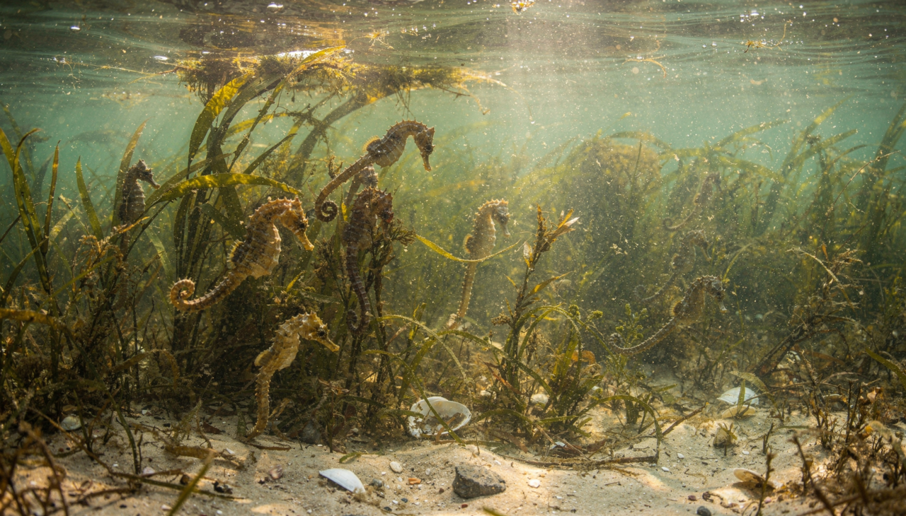 O comportamento do Hippocampus erectus nessa região desafia as expectativas dos biólogos